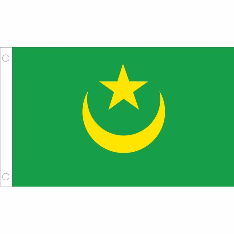 Mauritania Flag - 2' x 3' - Nylon