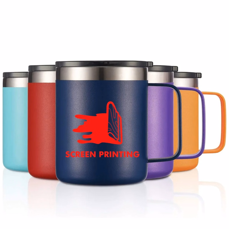 12oz Stainless Steel Insulated Coffee Mug with Handle