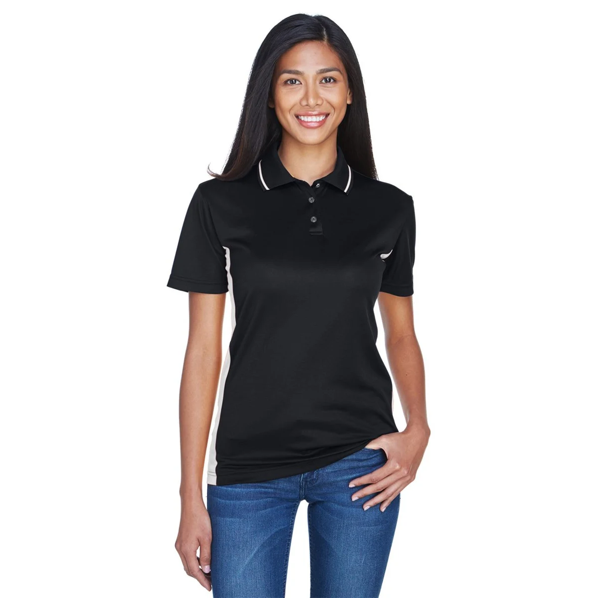 Women's Cool & Dry Sport Two-Tone Polo - 8406L 1