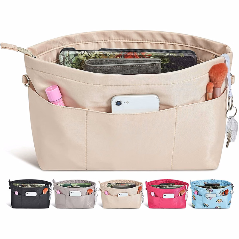 3.2 x 6.7 x 8.5 Inches Premium Nylon Purse Organizer