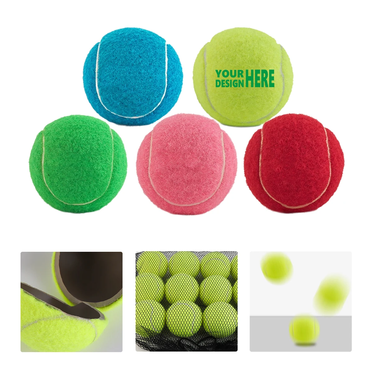 MOQ 50 High Bounce Durable Tennis Ball Pet Dog Chew Toy Training Ball 1