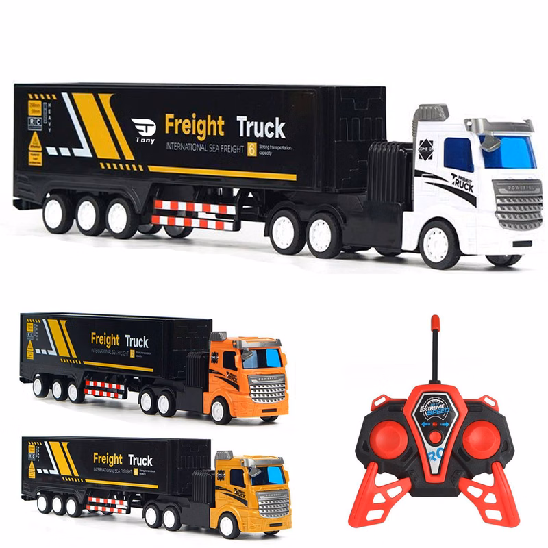 Children's Inertia Semi Trailer Toy Truck