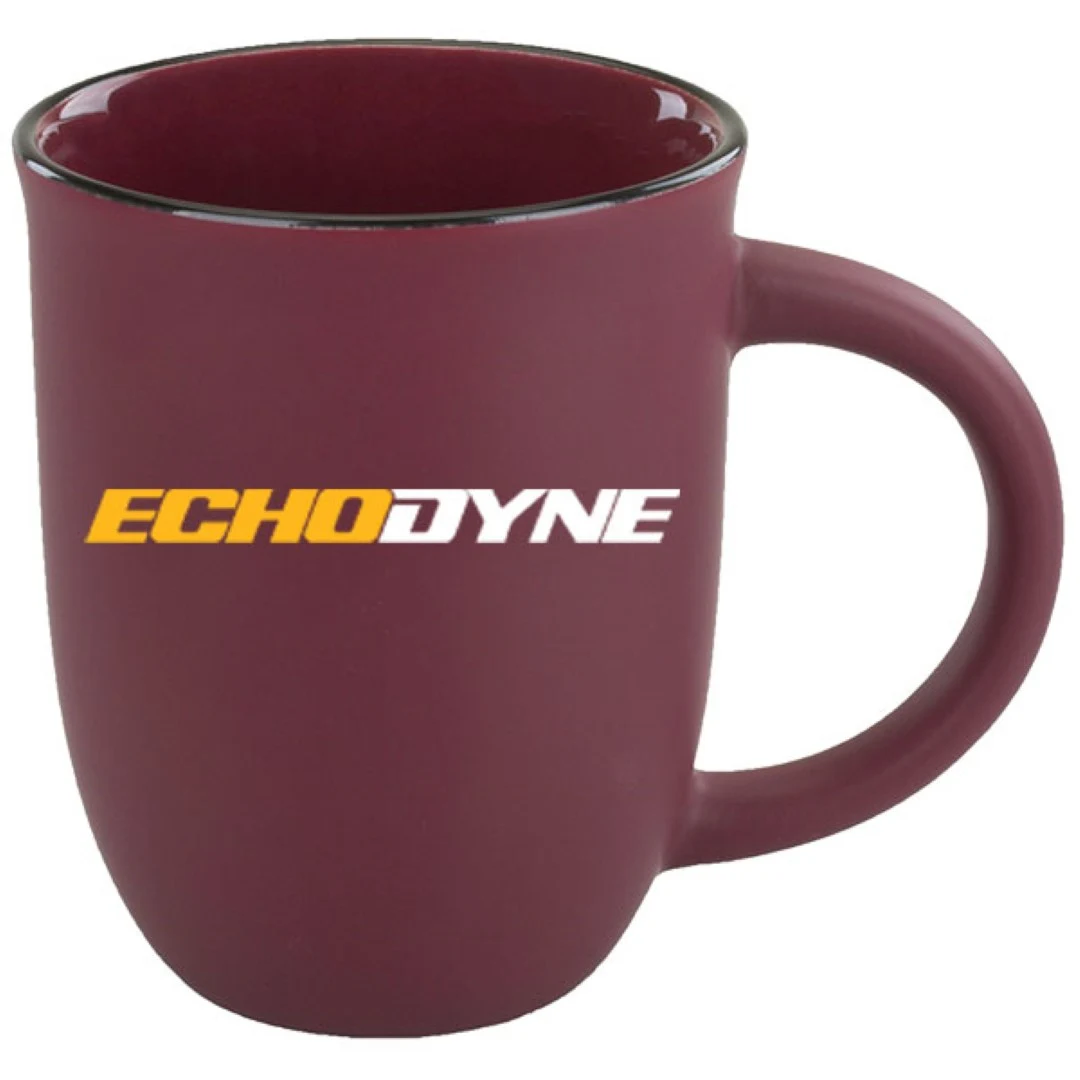 14 oz Salem II - Burgundy Matte Satin Custom Mug 1