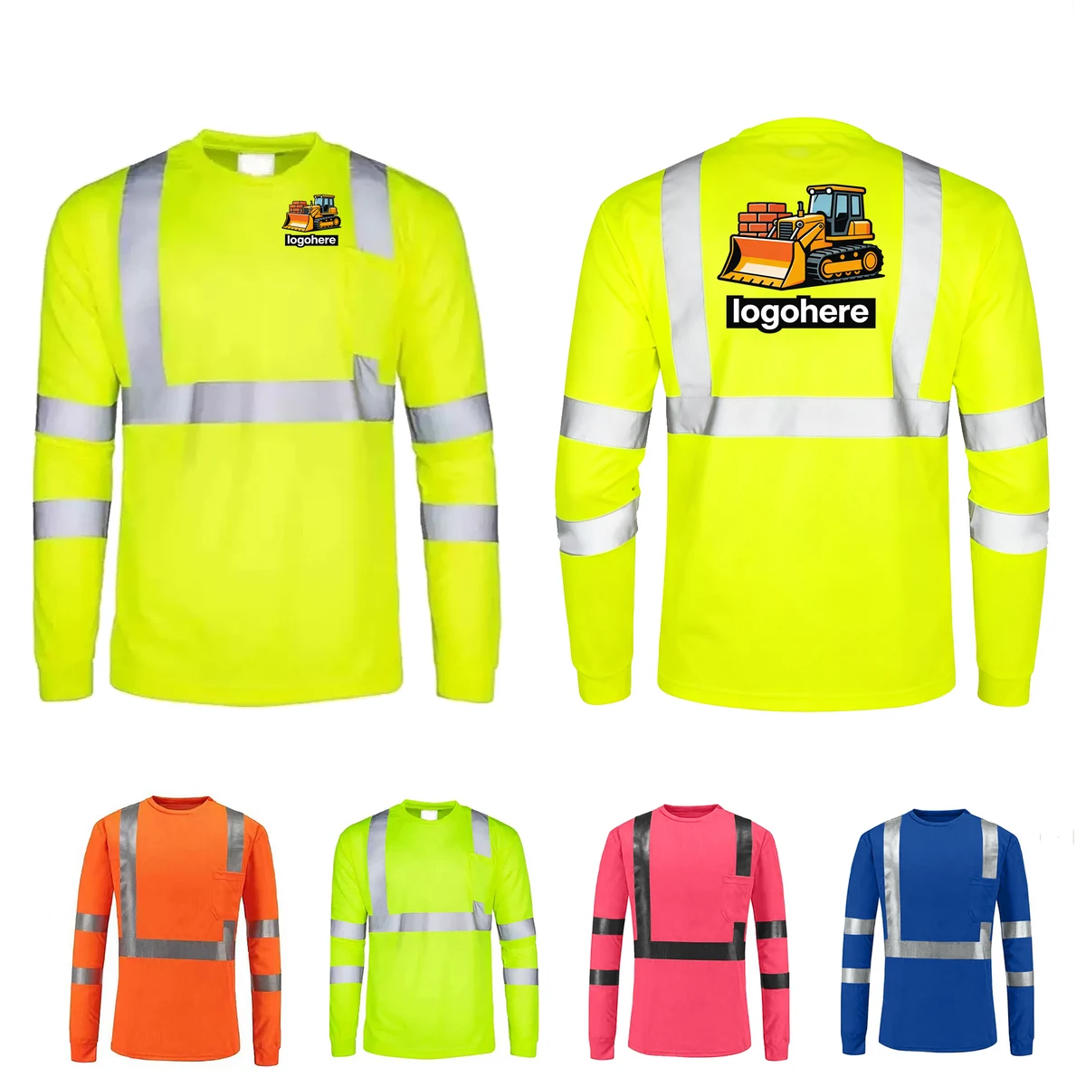 Fluorescent Hi Vis Long Sleeve Shirt 1