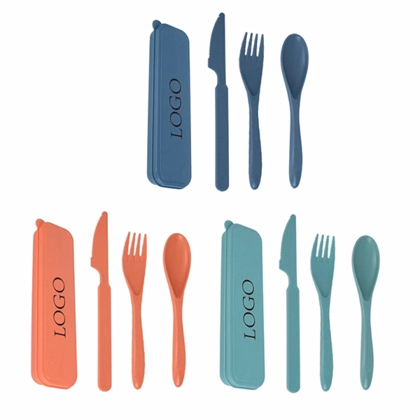 3-in-1 wheatstraw tableware set