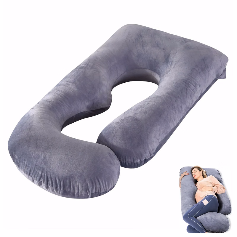 U Shaped Full Body Maternity Pillow with Removable Cover