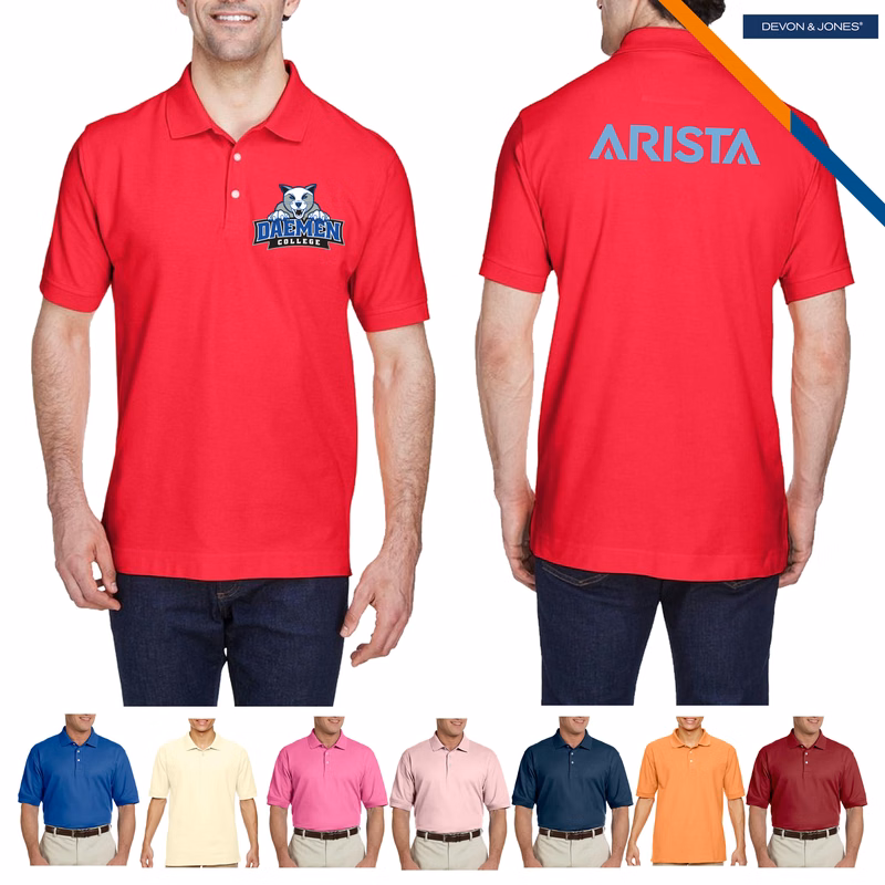 Devon & Jones® Men's Short-Sleeve Polo Shirts