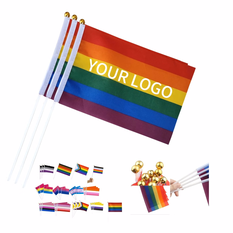 Small Progress Pride Rainbow Flag for Events and Celebration