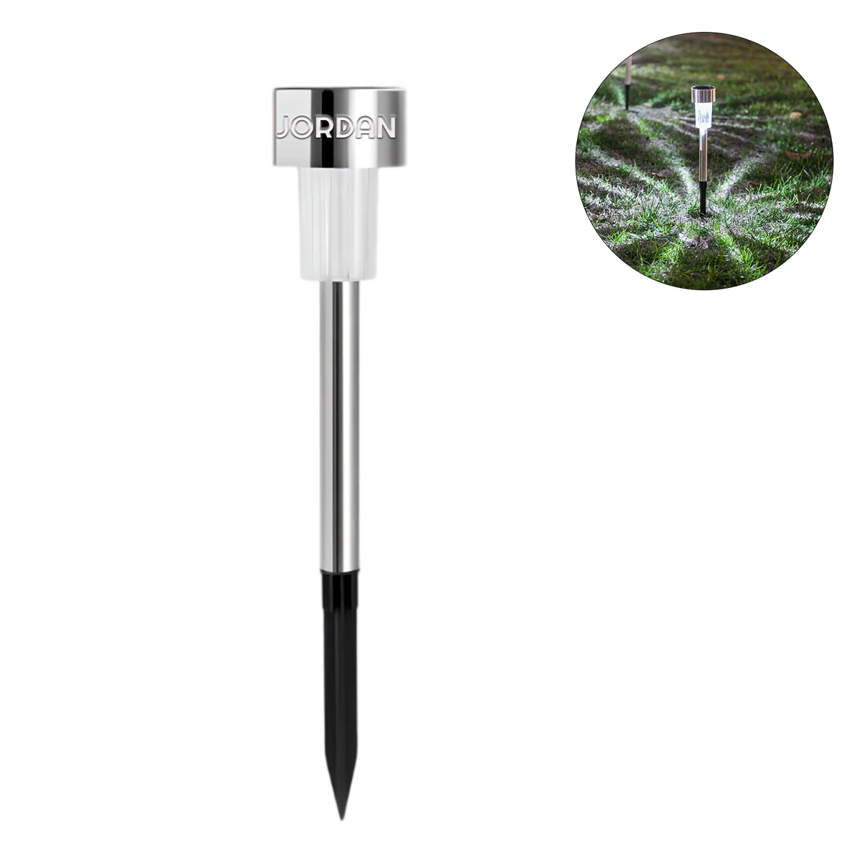 Stainless Steel Solar-Powered Garden Lights 1
