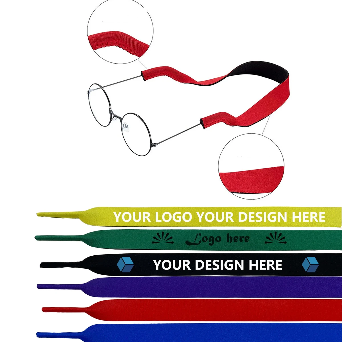 MOQ100 Neoprene Eyeglass Sunglass Elastic Strap 1