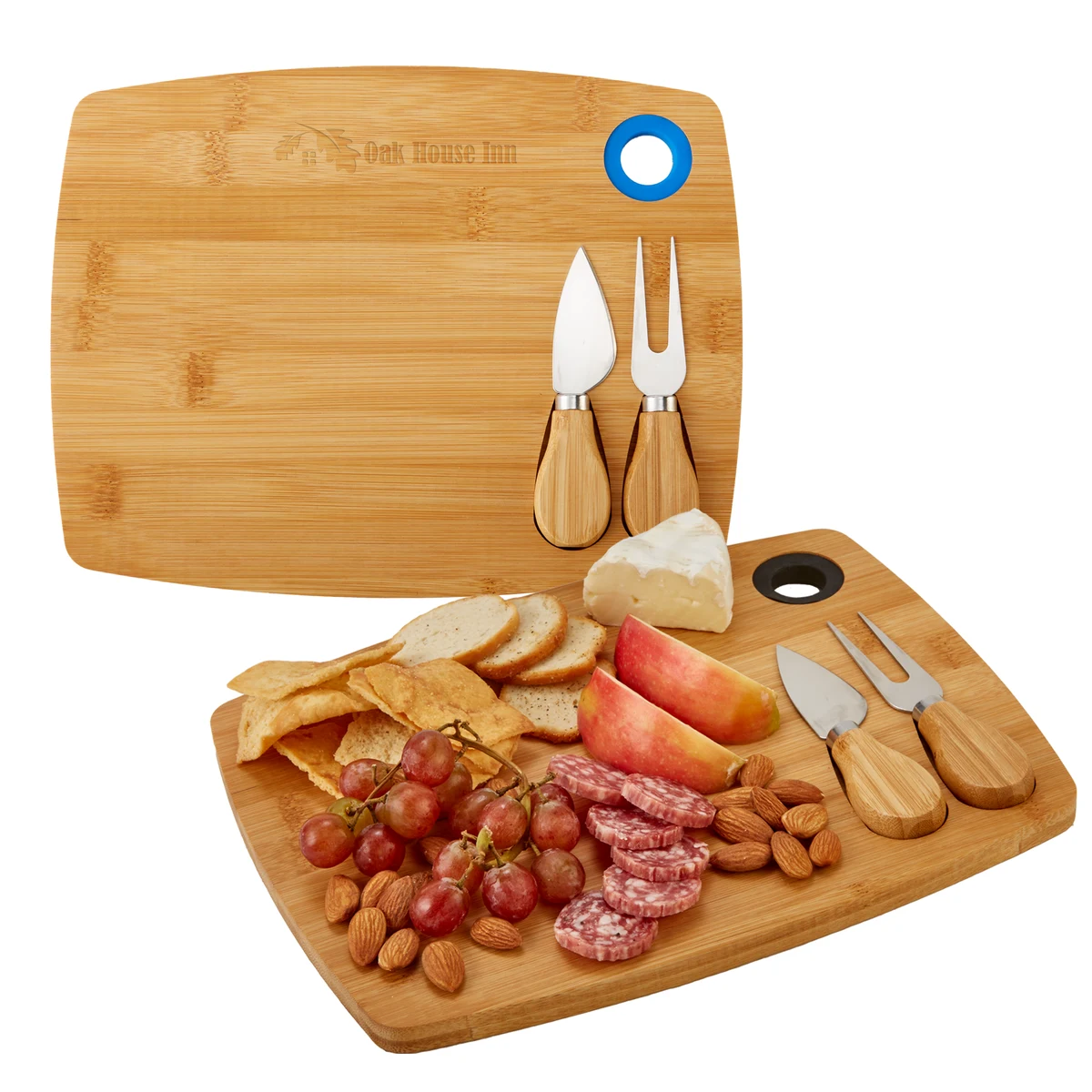 3 Piece Bamboo Cheese Board Set 1
