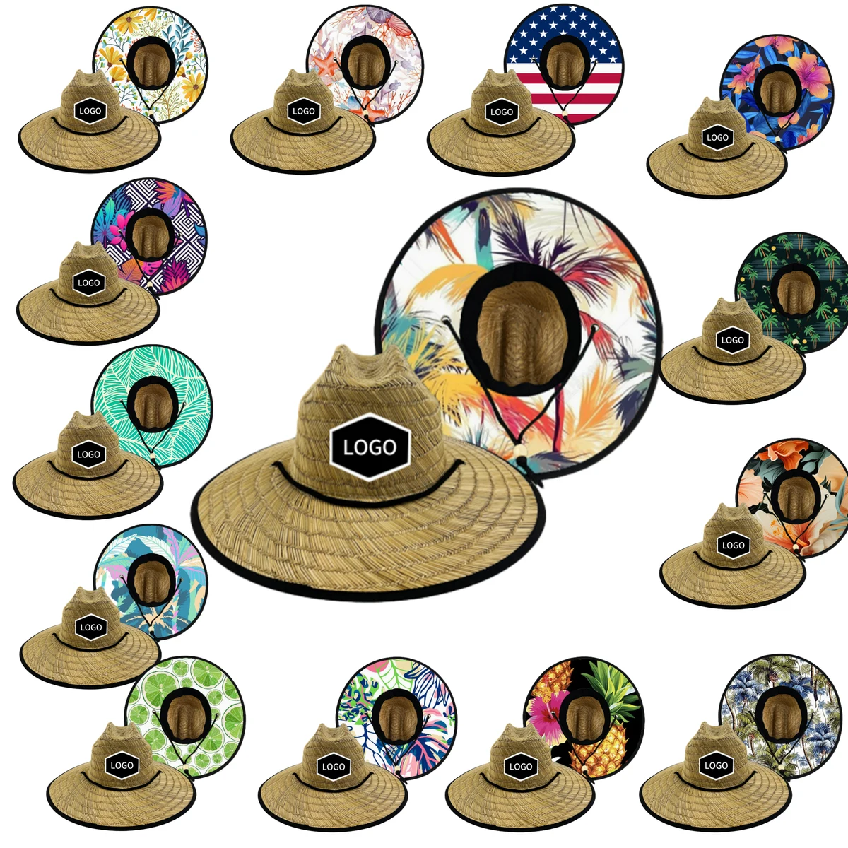 Outdoor Men's Beach Jazz Lifeguard Sun Hat 1