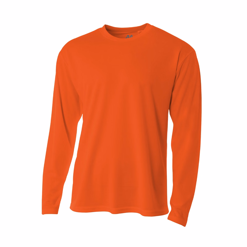 A4 Long Sleeve Birds-Eye Mesh Crew