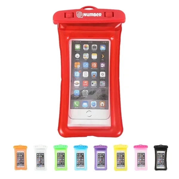 Custom Transparent PVC Waterproof Phone Pouch — Full-Color Travel & Water Sports Giveaway 1