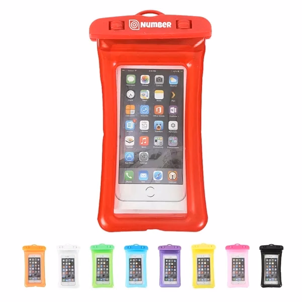 Custom Transparent PVC Waterproof Phone Pouch — Full-Color Travel & Water Sports Giveaway