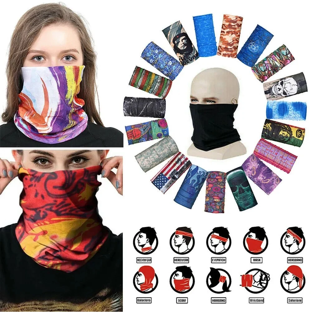 Multifunction Sublimated Seamless Tube Neck Gaiter Headwear 1