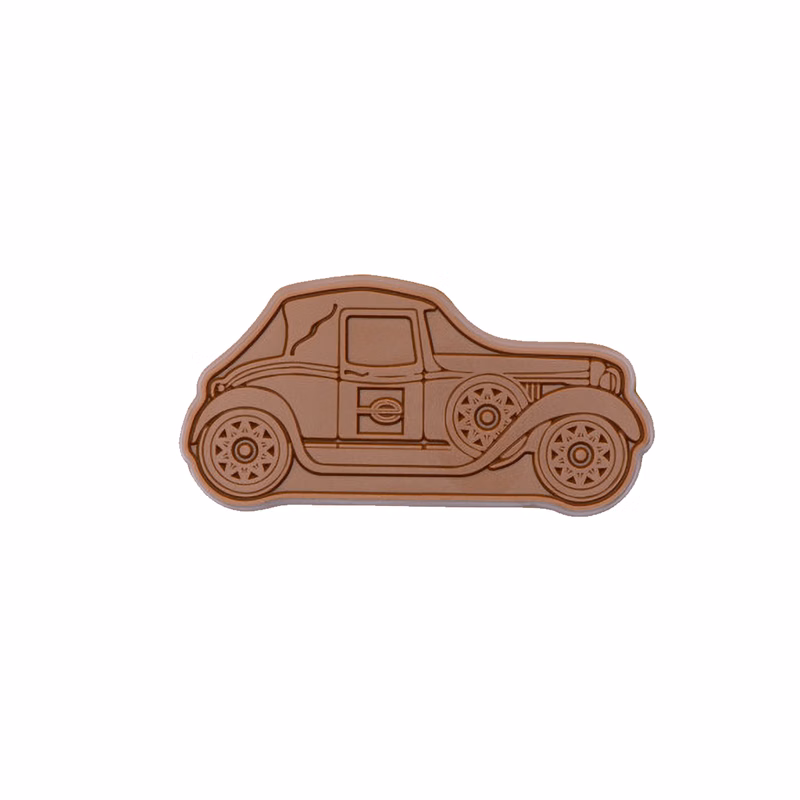 2" x 3" Custom Decorated Chocolate Shape with Clear Packaging