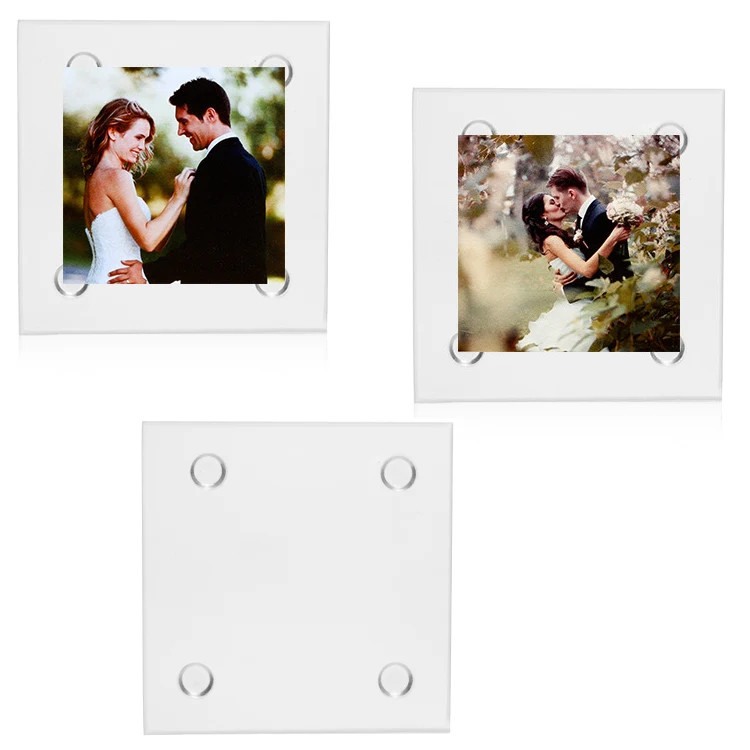 4" Square Full Color Custom Glass Coaster 1