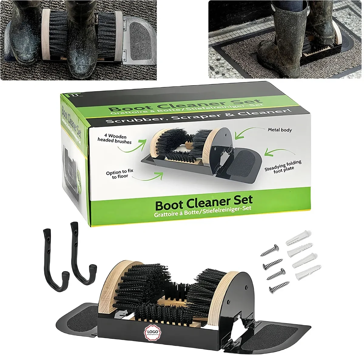 Outdoor Shoe Scraper Cleaner Brush 1