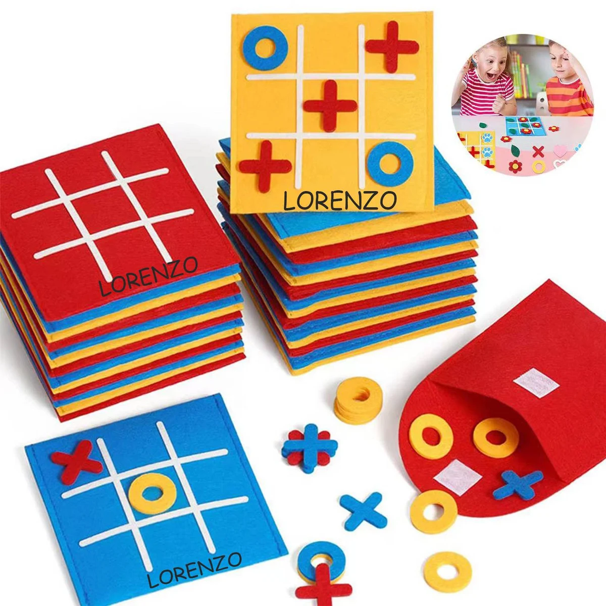 Felt mini nine-square gameboard 1