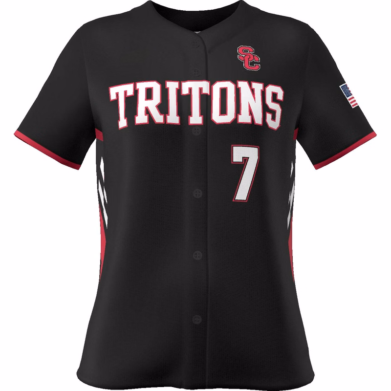 Rise Full Button Softball Jersey - Core