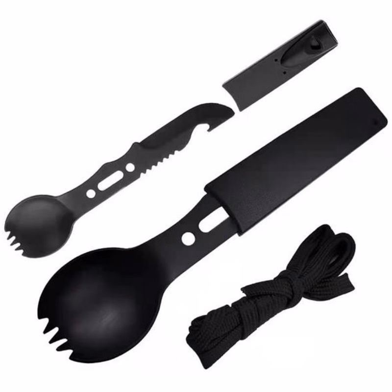 7 in 1 Camping Tool / Multifunctional Survival Utensil