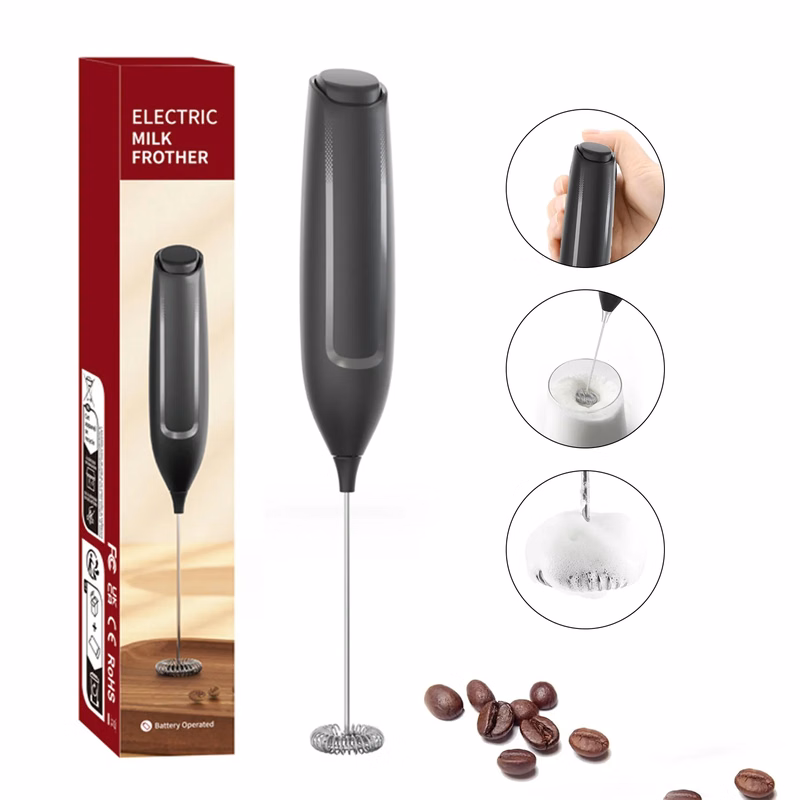 Stainless steel Handheld Electric Milk Frother