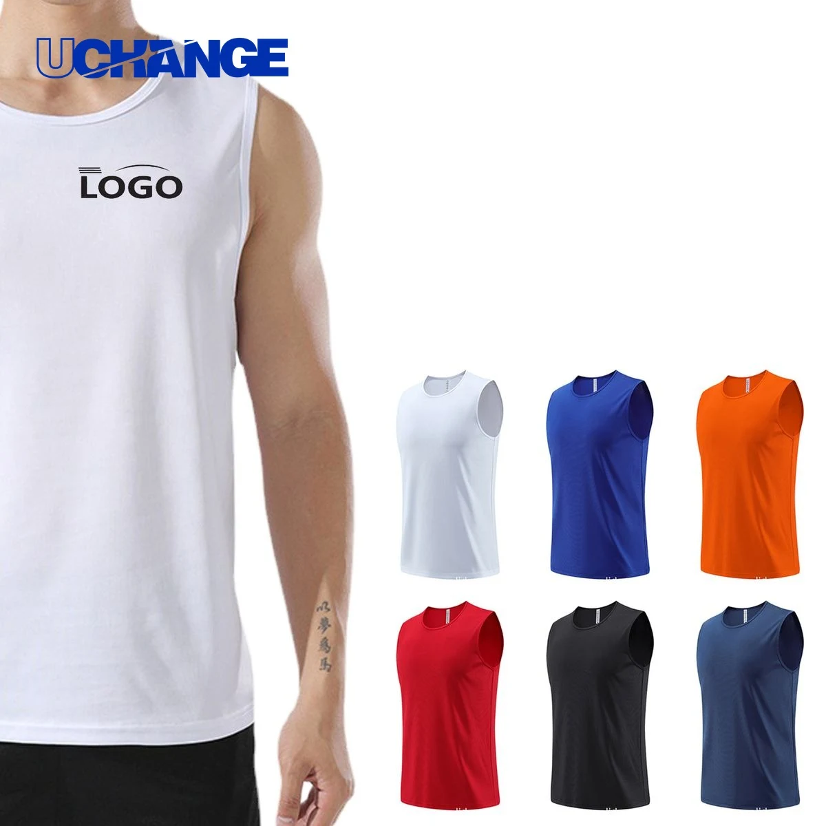 Breathable Men Fitness Tank Top for Running and Yoga 1