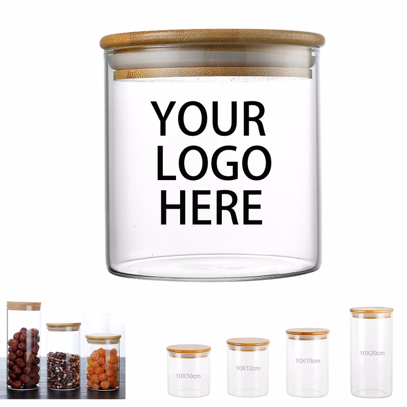 Glass Jars with Sustainable Bamboo Lids