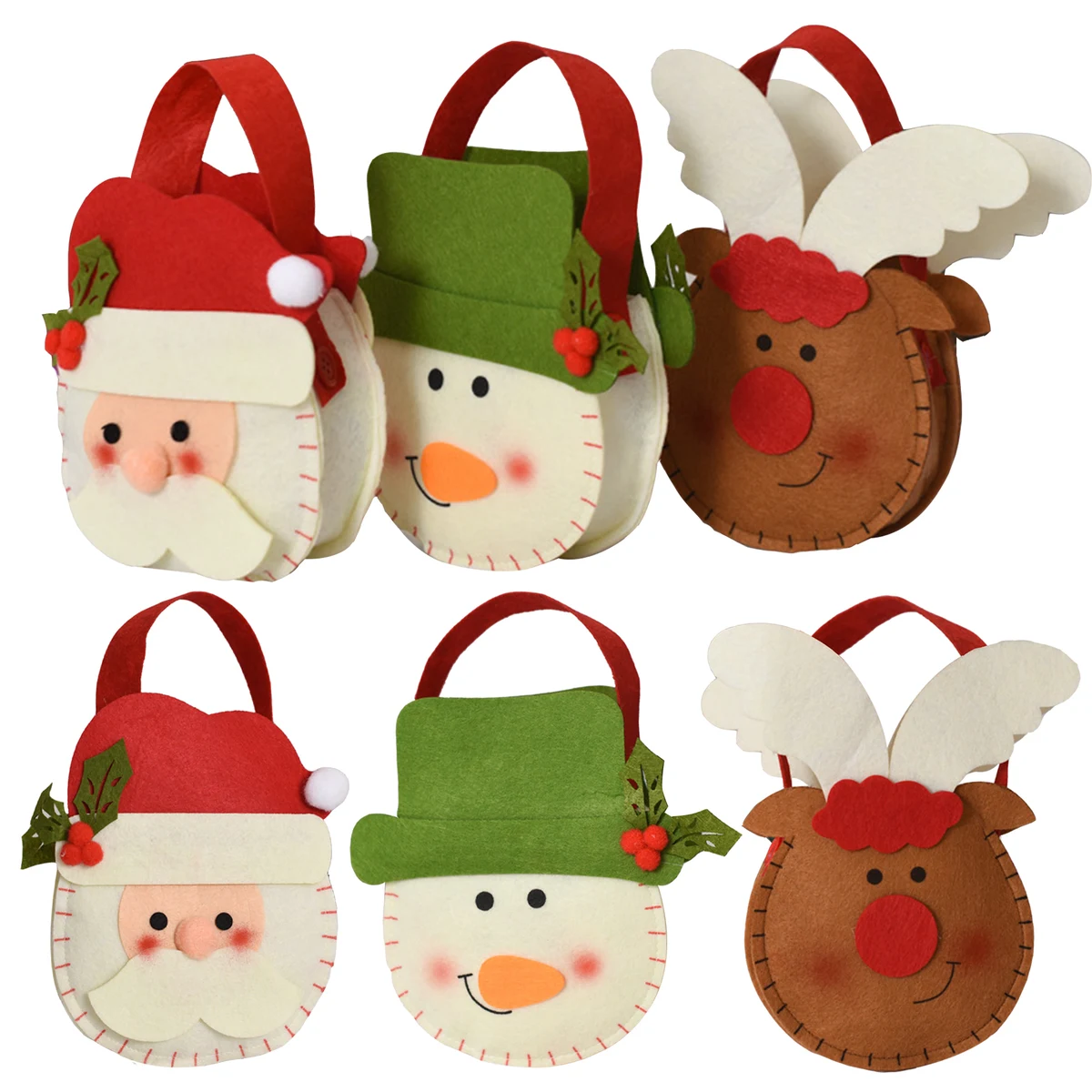 Christmas Apple Felt Bag 1