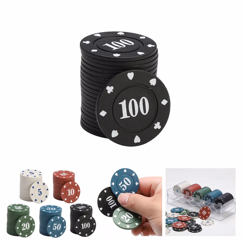 Heavyweight ABS Poker Chips for Card Games
