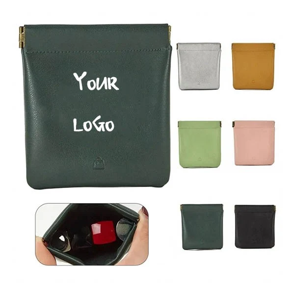 Texture Pocket Cosmetic Squeeze Top Small Makeup Bag 1