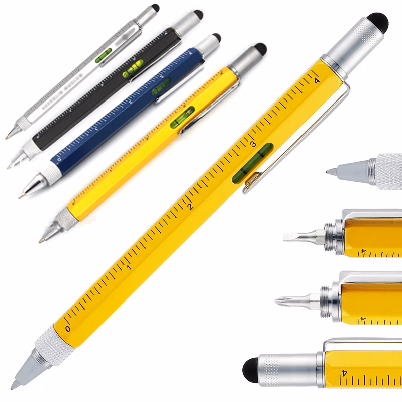 Multitool Pen - Stylus, Ruler, Level, Screwdriver