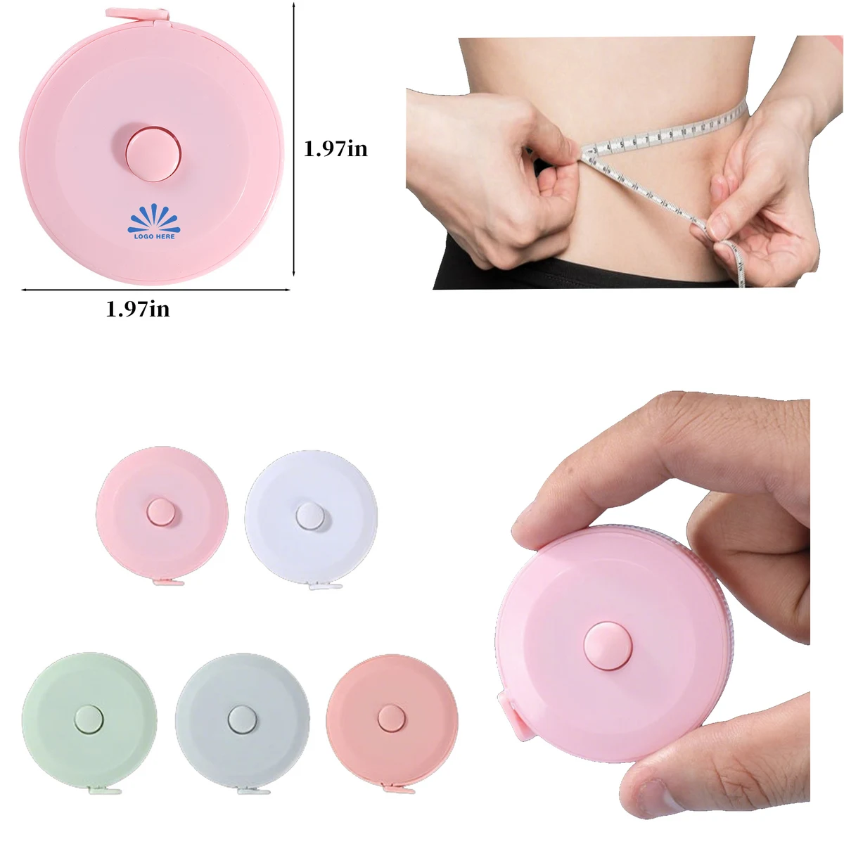 Mini Retractable Round Measuring Tape 1