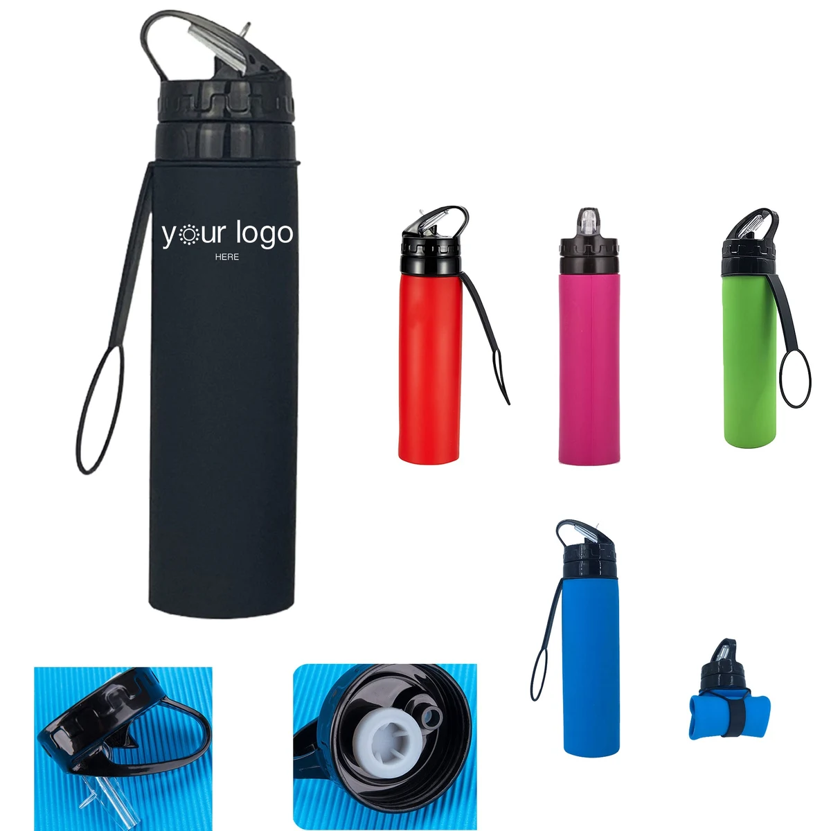 Collapsible Foldable Food-grade Kettle Water Bottle 1