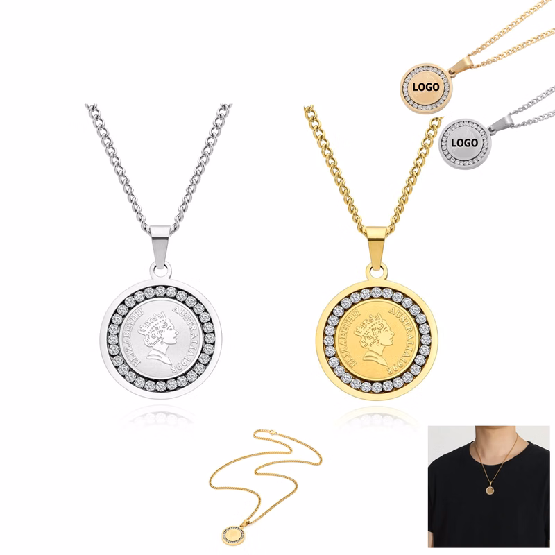 Prayer Necklace Coin Pendant