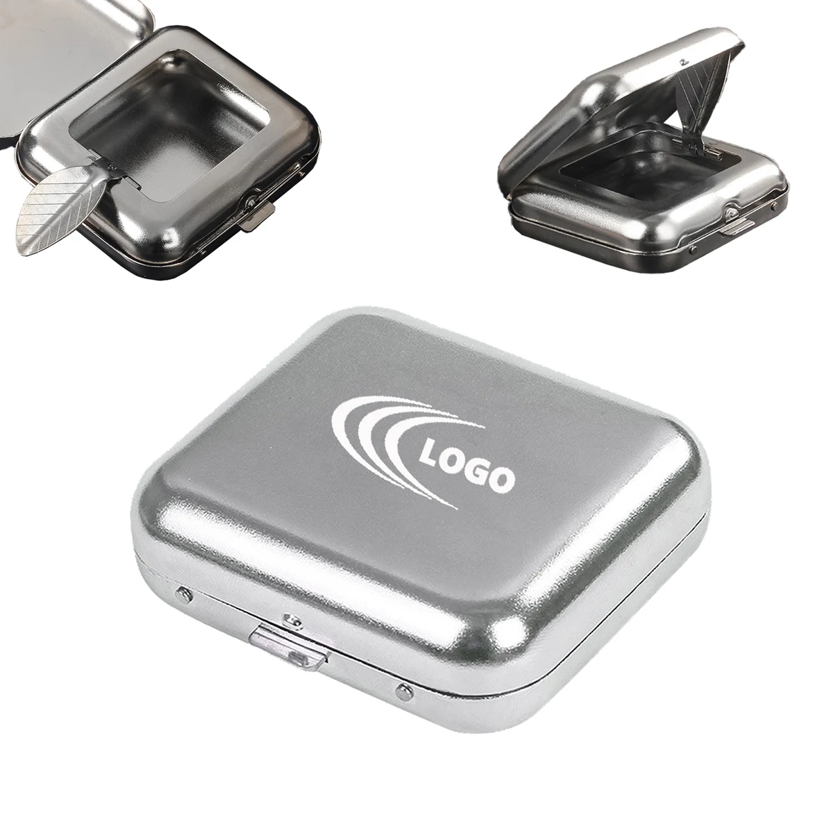 Metal Flip-top Pocket Ashtray 1