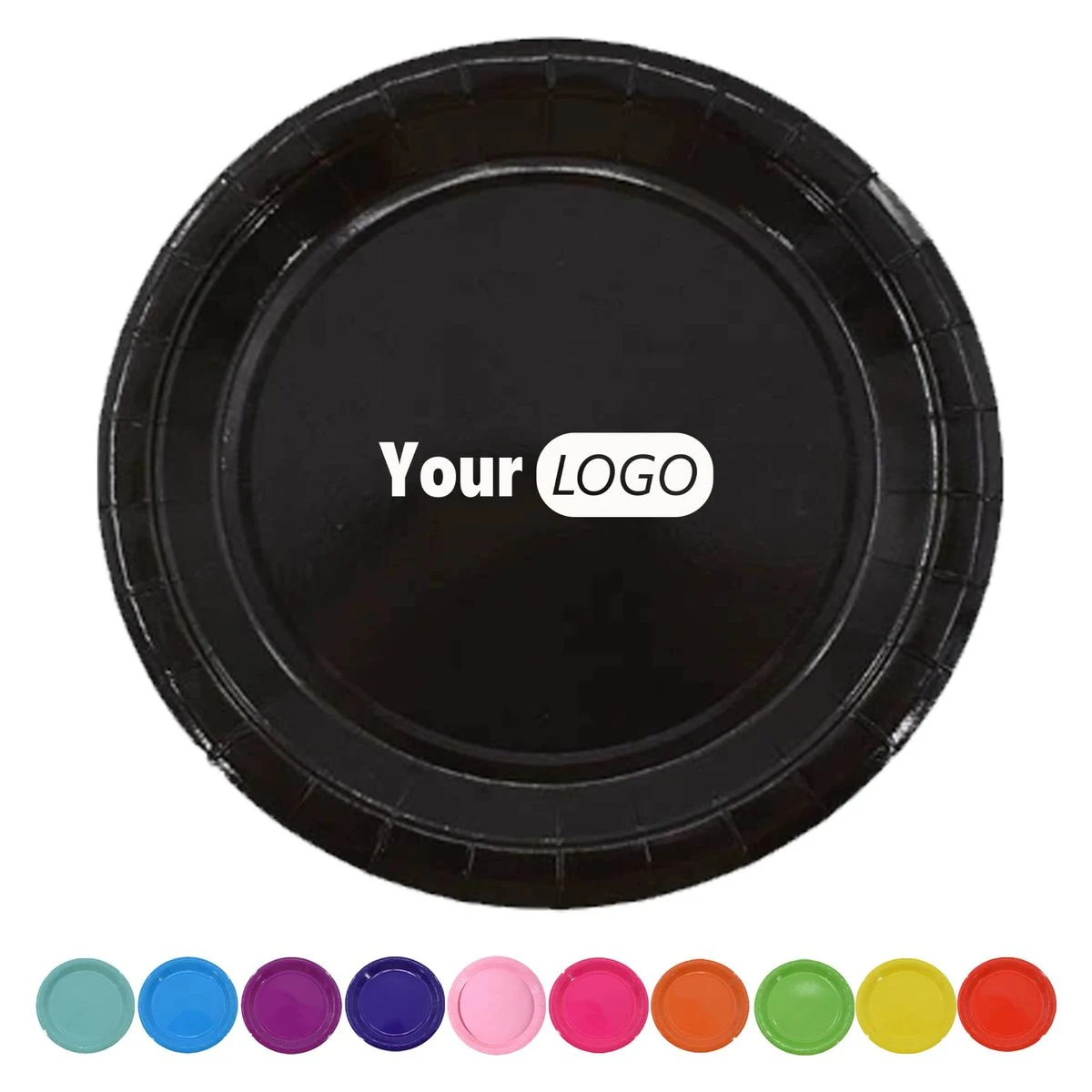 Disposable 9 Inch Colorful Paper Plates for Party Use 1