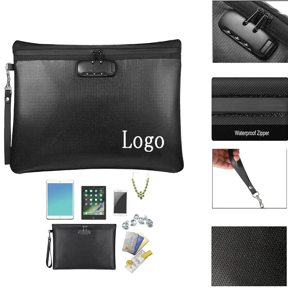 Fireproof Document Bag with Lock 1