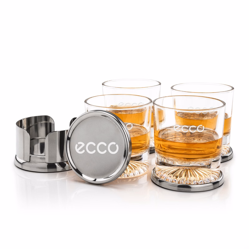 Baldoni Coasters & Romford On-the-Rocks Set