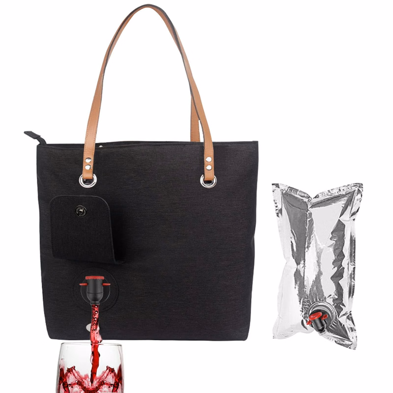 Beach Wine Leakproof Cooler Tote Bag