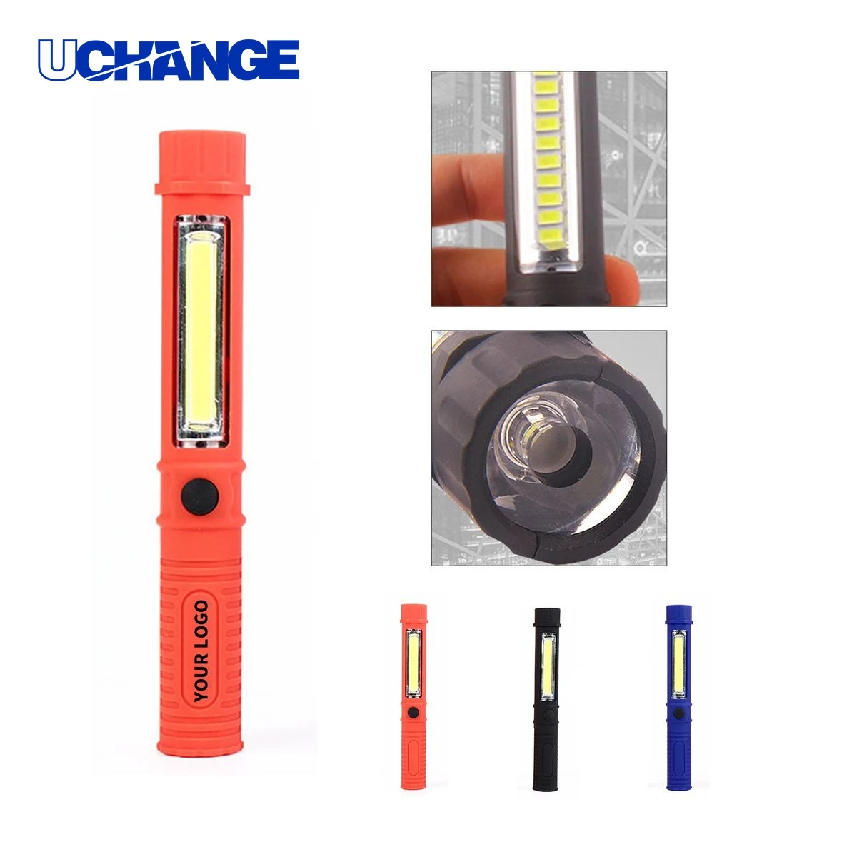 Magnetic Worklight Flashlight with Clip 1