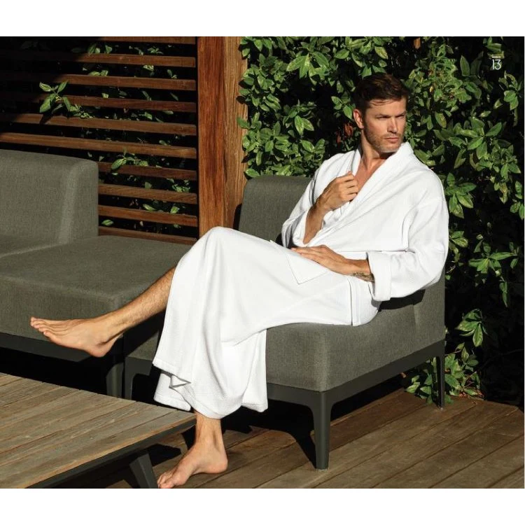 Kimono Knit Diamond Bathrobe 1