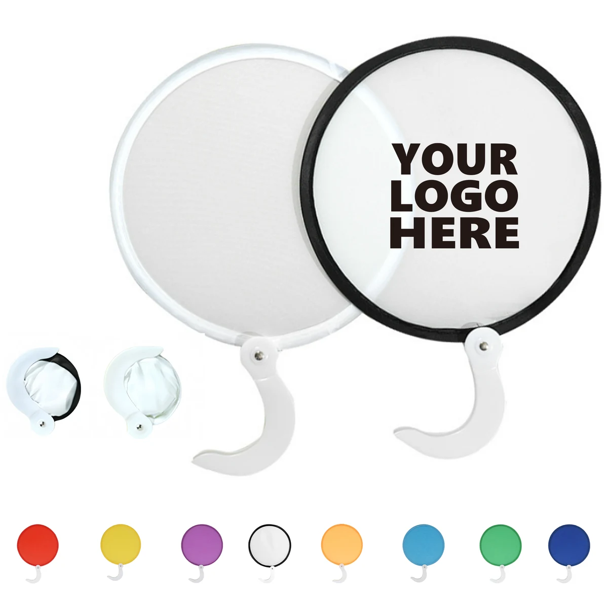 Frisbee Style Advertising Folding Fan 1