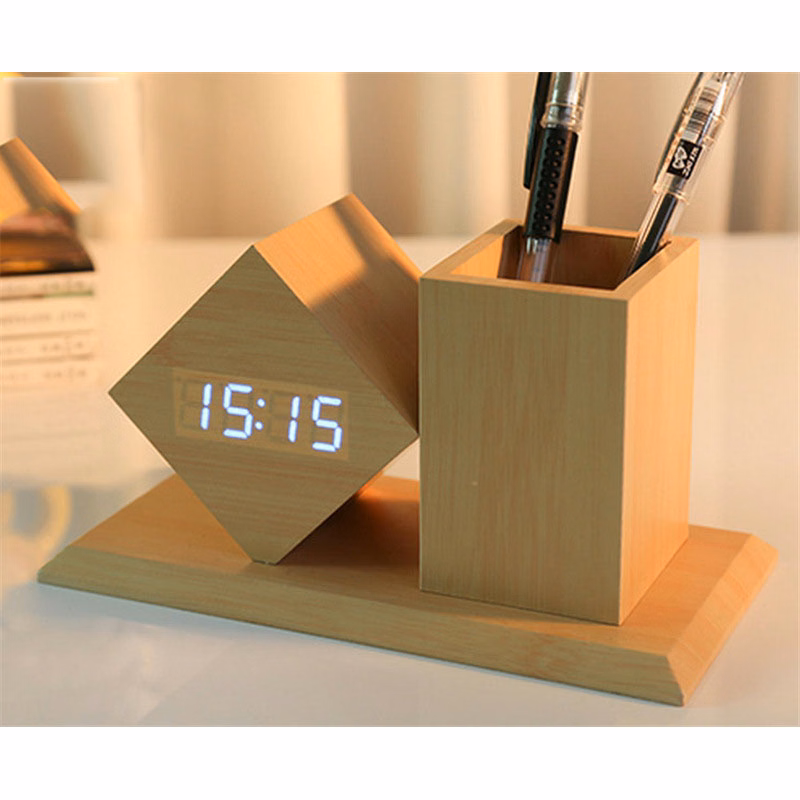 Wooden Alarm Clock