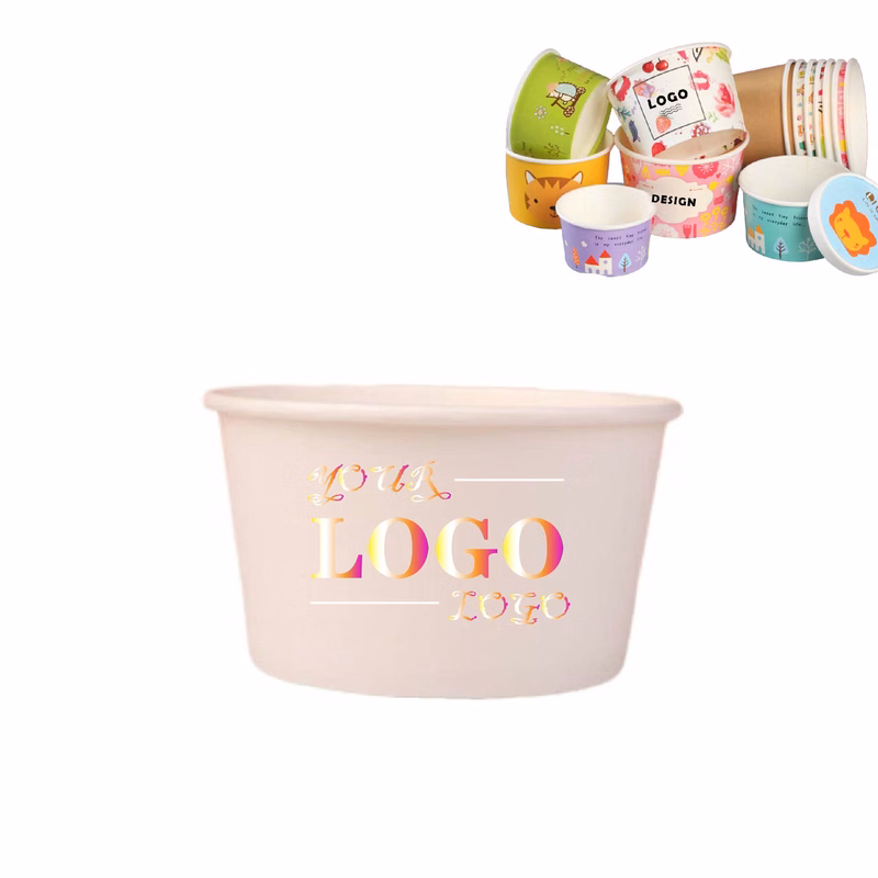 MOQ 300 pcs Paper Dessert Bowls