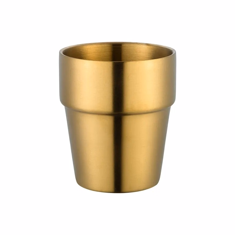 Stainless steel double deck water cup