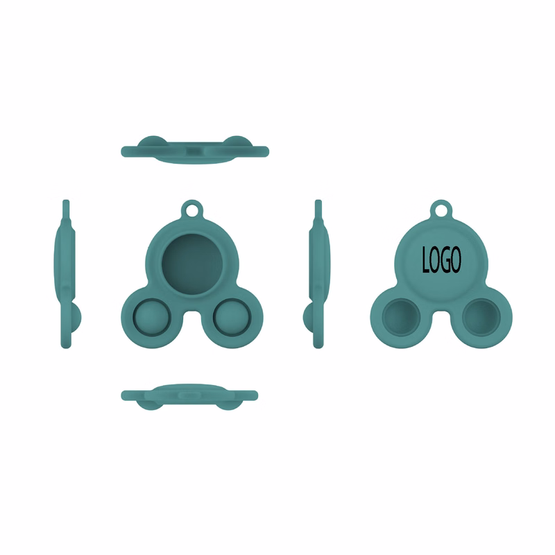 Push Bubble Fidget Toy for Airtag w/ keychian