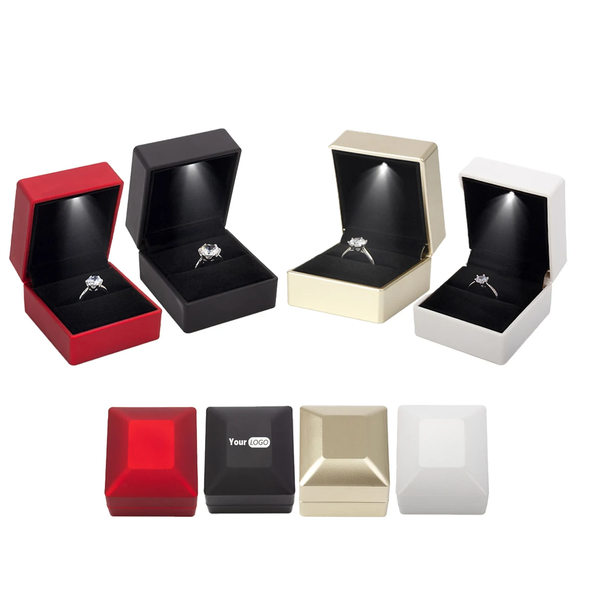 LED Light High-end Jewelry Ring Box 1