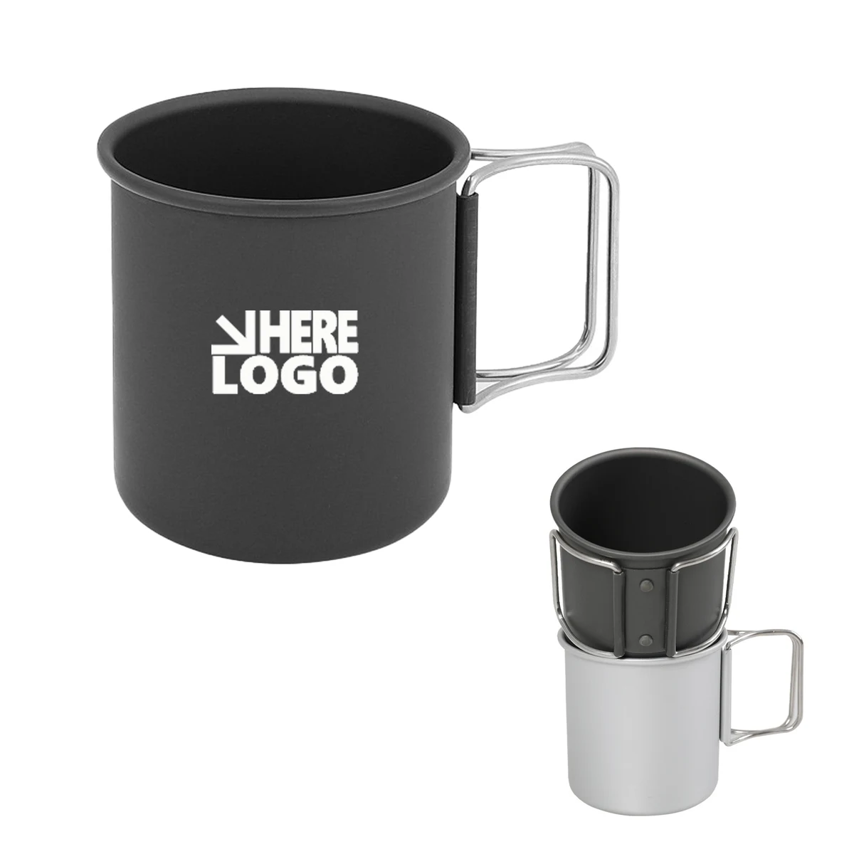 Lightweight 10oz Foldable Aluminum Mug 1
